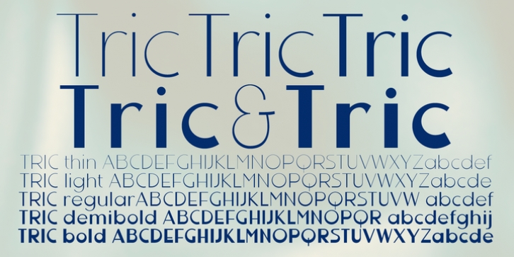 Tric font preview
