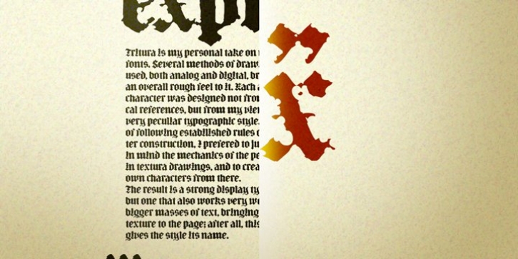 Tritura font preview