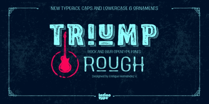 Triump Rough font preview