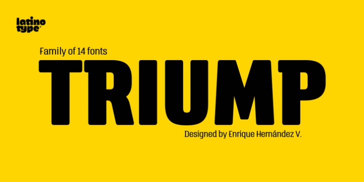 Triump font preview