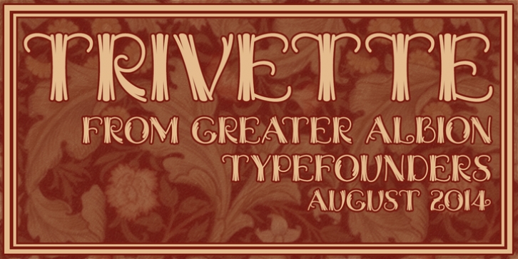 Trivette font preview