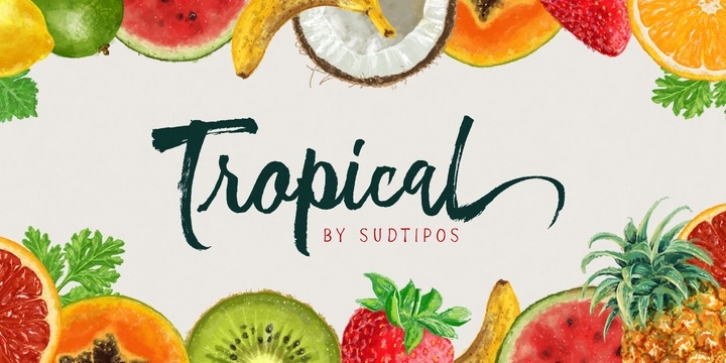 Tropical font preview