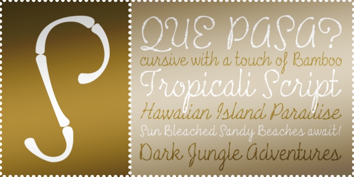 Tropicali Script BTN font preview
