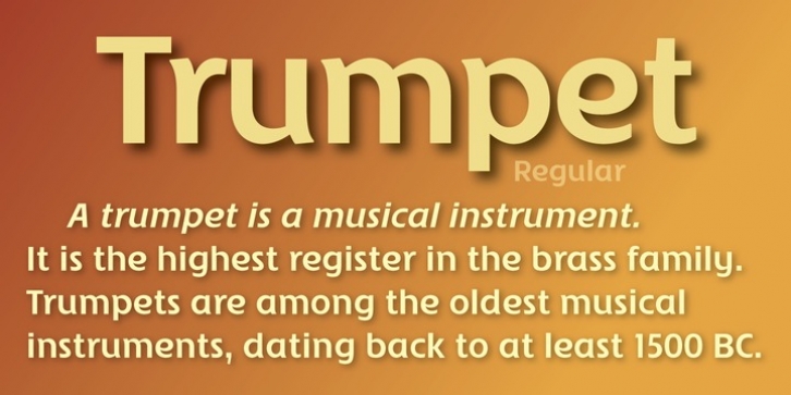 Trumpet font preview