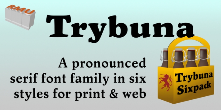 Trybuna font preview