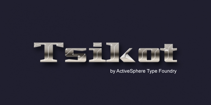 Tsikot font preview