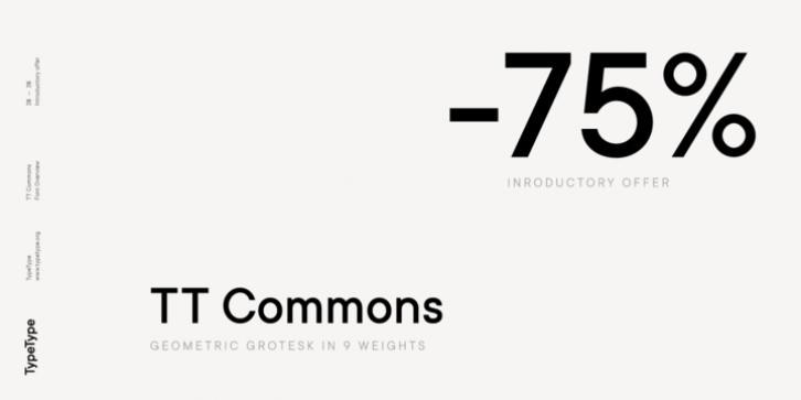 TT Commons font preview