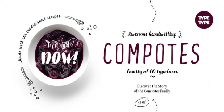 TT Compotes font preview