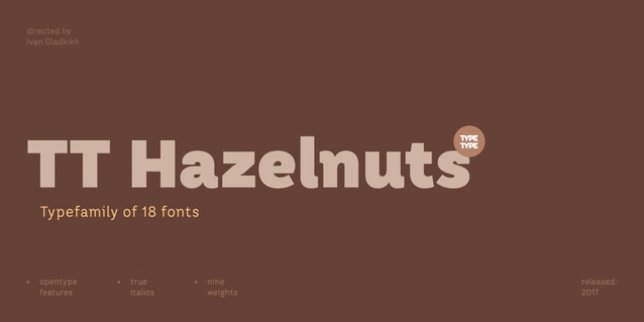 TT Hazelnuts font preview