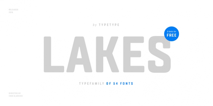 TT Lakes font preview
