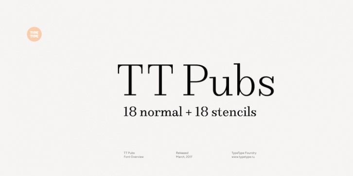 TT Pubs font preview