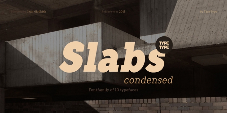 TT Slabs Condensed font preview