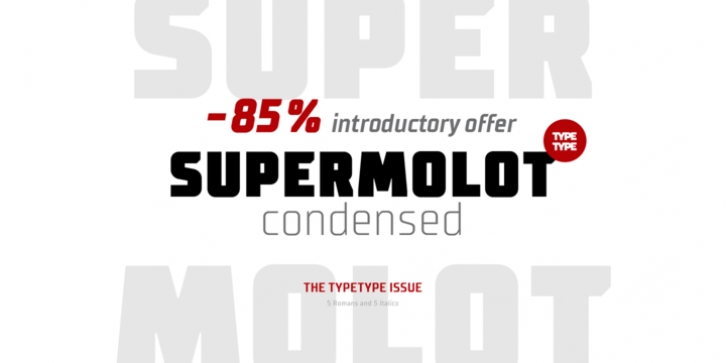 TT Supermolot Condensed font preview