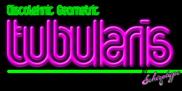 Tubularis font preview