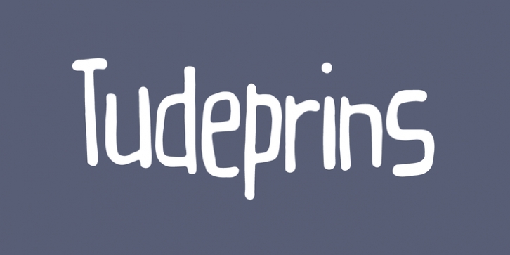 Tudeprins font preview