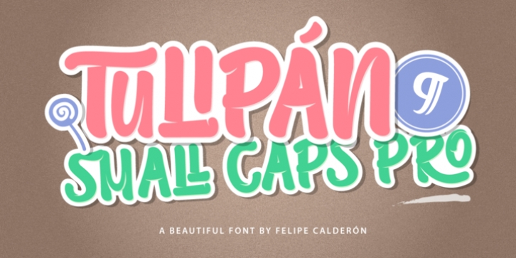 Tulipán Broken Caps Pro font preview