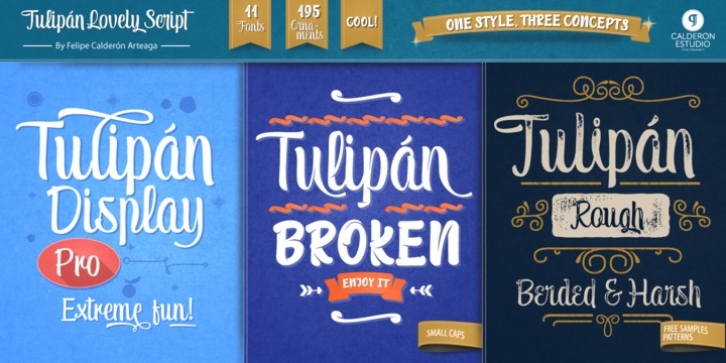 Tulipán font preview