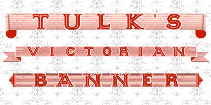 Tulk's Victorian Banner font preview