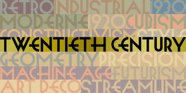 Twentieth Century font preview