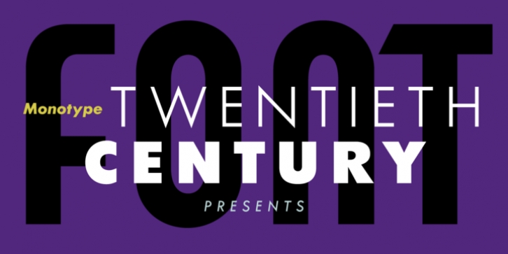 Twentieth Century font preview