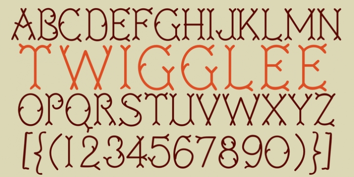Twigglee font preview