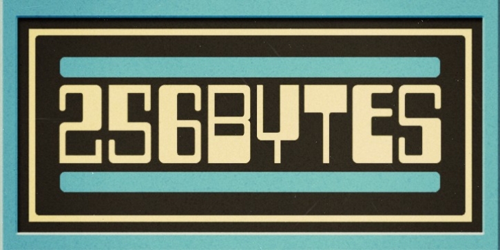 Two Fifty Six Bytes font preview