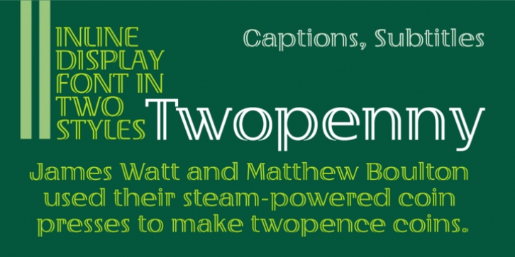 Twopenny font preview