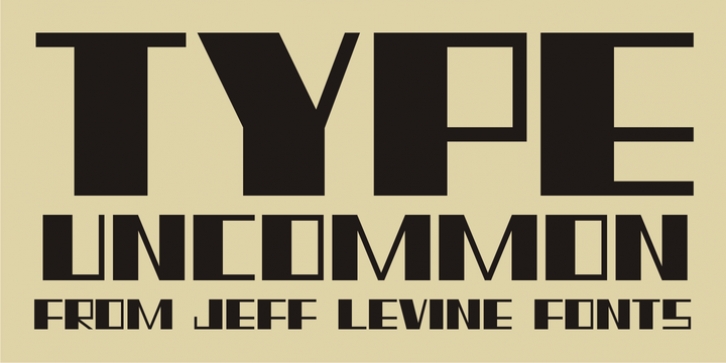 Type Uncommon JNL font preview