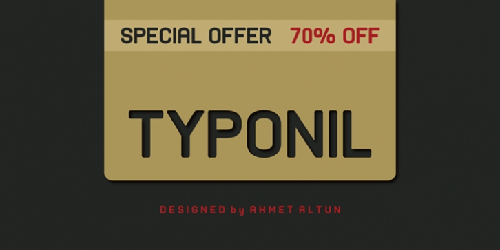 Typonil font preview
