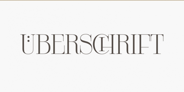 Uberschrift font preview