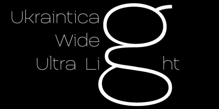 Ukraintica 4F font preview