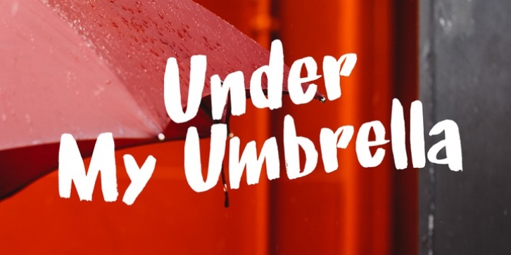 Under My Umbrella font preview