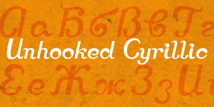 Unhooked Cyrillic font preview