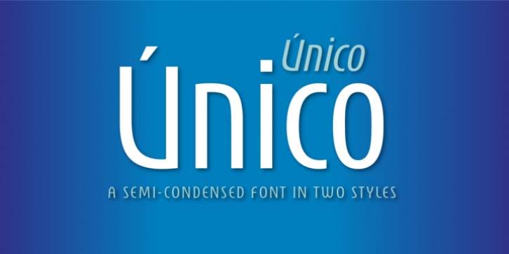 Unico font preview