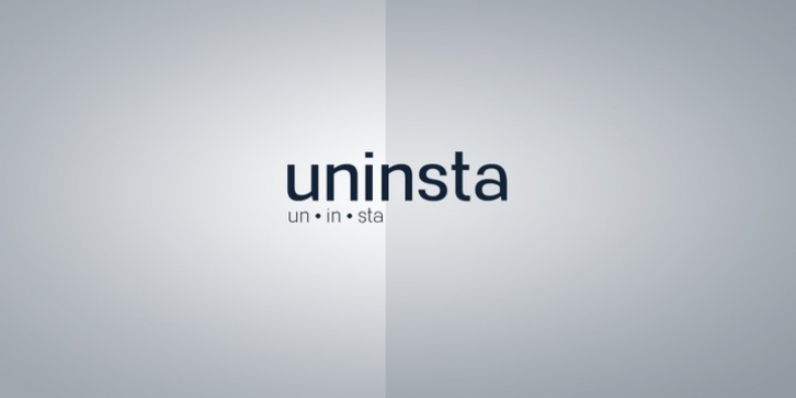 Uninsta font preview