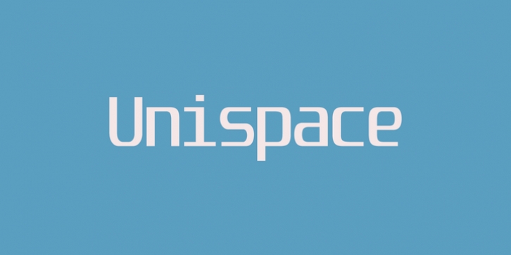 Unispace font preview
