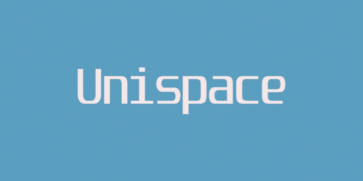 Unispace font preview