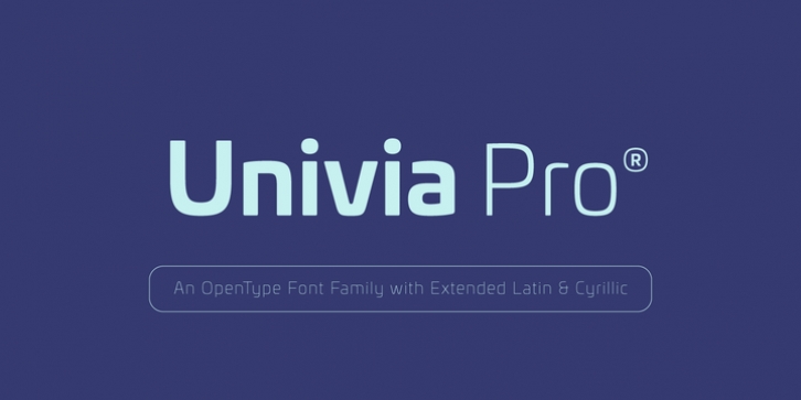 Univia Pro font preview