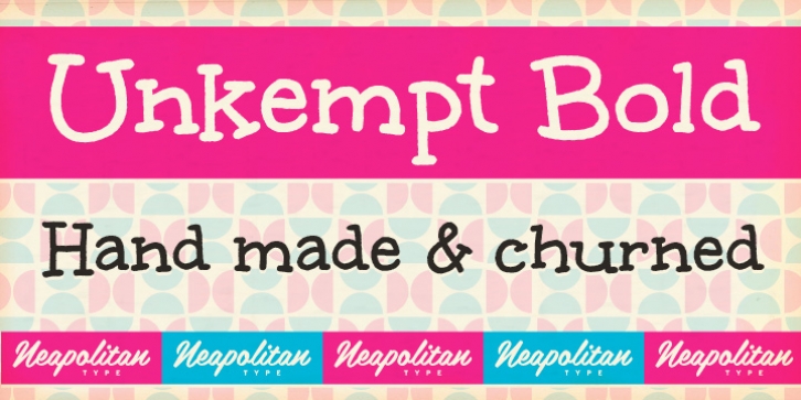 Unkempt Bold Pro font preview