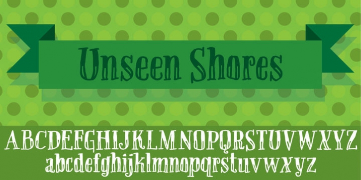 Unseen Shores font preview