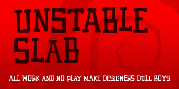 Unstable Slab font preview