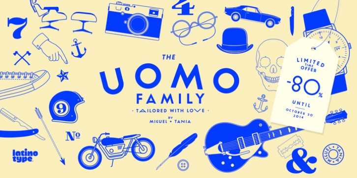 Uomo font preview