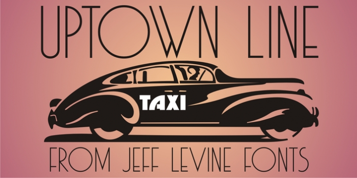 Uptown Line JNL font preview