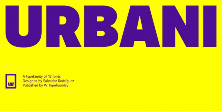 Urbani font preview