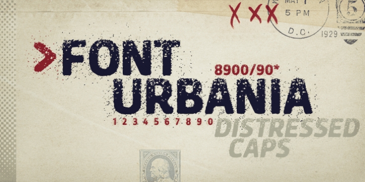 Urbania font preview