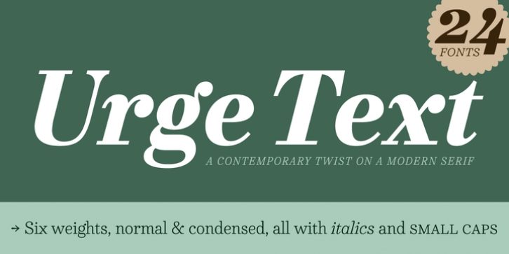 Urge Text font preview