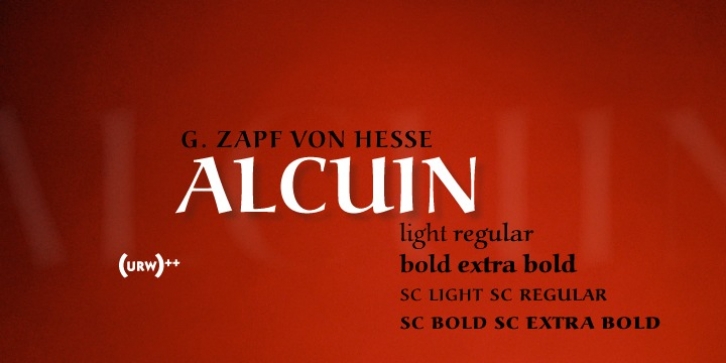 URW Alcuin font preview