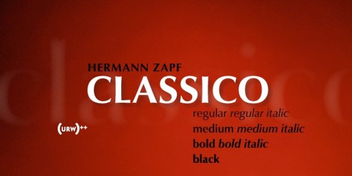 URW Classico font preview