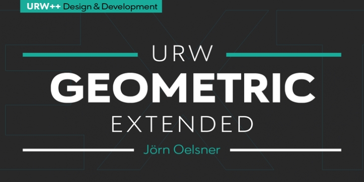 URW Geometric Extended font preview
