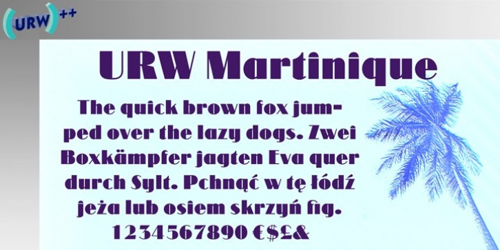 URW Martinique font preview